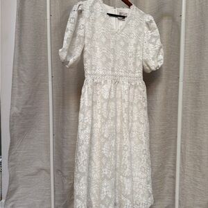 Rachel Parcell Ivory Lace Dress Size 8 - Bridal Romantic Feminine - make offer!